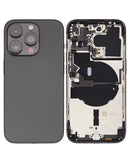 iPhone 14 Pro Housing & Back Cover Glass With Small Parts (US Version) (Sim Tray) (Pull Good) (All Colors)