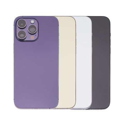 iPhone 14 Pro Housing & Back Cover Glass With Small Parts (US Version) (Sim Tray) (Pull Excellent) (All Colors)