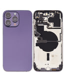 iPhone 14 Pro Max Housing & Back Cover Glass With Small Parts (US Version) (Sim Tray) (Pull Good) (All Colors)