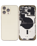 iPhone 14 Pro Max Housing & Back Cover Glass With Small Parts (US Version) (Sim Tray) (Pull Good) (All Colors)