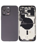 iPhone 14 Pro Max Housing & Back Cover Glass With Small Parts (US Version) (Sim Tray) (Pull Good) (All Colors)