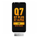 LG Q7 / Q7 Plus / Q7 Alpha LCD Screen Assembly Replacement With Frame (Silver)