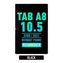 Samsung Galaxy Tab A8 10.5 (2021) (X200 / X205) LCD Screen Assembly Replacement Without Frame (Refurbished) (Black)