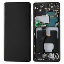 Samsung Galaxy S21 Ultra 5G SM-G998 OLED Screen Assembly Replacement With Frame (Refurbished) (Phantom Black)