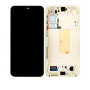 Samsung Galaxy S23 Plus 5G OLED Screen Assembly Replacement With Frame (Refurbished) (Cream)