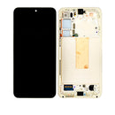 Samsung Galaxy S23 Plus 5G OLED Screen Assembly Replacement With Frame (Service Pack) (Cream)