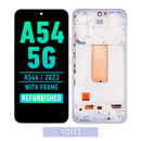 Samsung Galaxy A54 5G (A546 / 2023) OLED Screen Assembly With Frame (Refurbished) (Violet)
