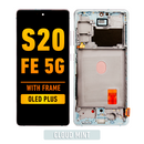 Samsung Galaxy S20 FE OLED Screen Assembly Replacement With Frame (OLED PLUS) (Cloud Mint)