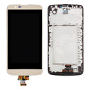 LG K10 K410 (2016) LCD Screen Assembly Replacement With Frame (Gold)