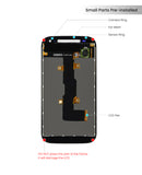 Motorola Moto E2 (XT1527) LCD Screen Assembly Replacement Without Frame (Refurbished) (Black)