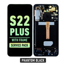 Samsung Galaxy S22 Plus OLED Screen Assembly Replacement With Frame (Service Pack) (Phantom Black)