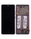 Samsung Galaxy A51 5G (A516 / 2020) OLED Screen Assembly Replacement With Frame (OLED PLUS) (Prism Cube Pink)