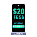 Samsung Galaxy S20 FE OLED Screen Assembly Replacement With Frame (Refurbished) (Cloud Navy)
