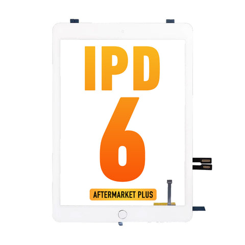 iPad 6 (2018) Digitizer Replacement (Home Button Pre-Installed) (Aftermarket Plus) (White)